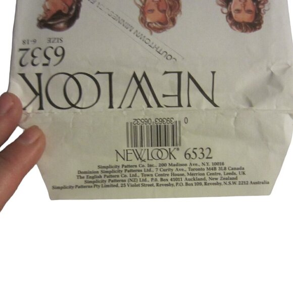 Vintage Women New Look Sewing Pattern 6532 Dress 6-18 - Picture 4 of 6